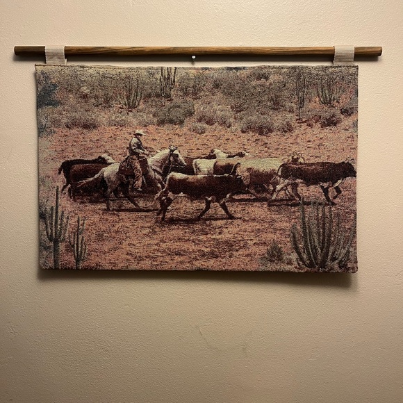 Rustic Western Wall Tapestry - Picture 4 of 4